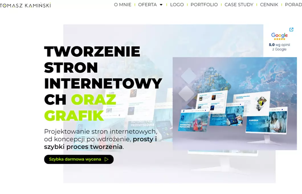 Zrzut ekranu strony